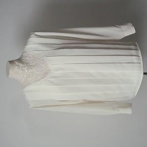 Vintage Romantic Lace Victorian Style Blouse (S/M)